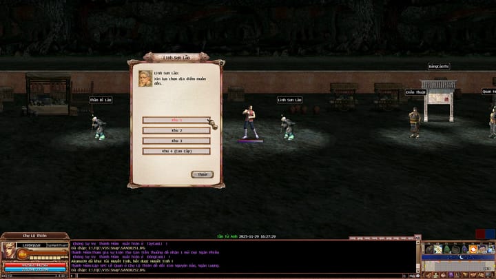 Hướng dẫn mở Khu Tu Luyện